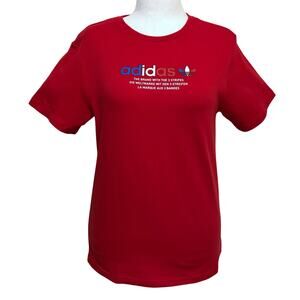 Adidas NWT Red Graphic Tee Short Sleeves Kids XL (15-16Y)